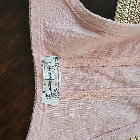 NWOT Free People FP Intimately Pale Pinky-Peach Racerback Bodysuit Size Small - Picture 8 of 10